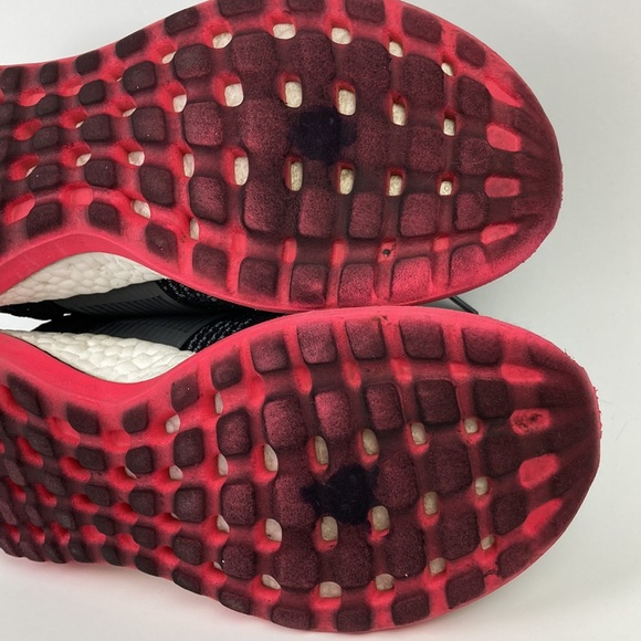 Adidas Pure Boost Black & Pink Running Shoe - Picture 13 of 15